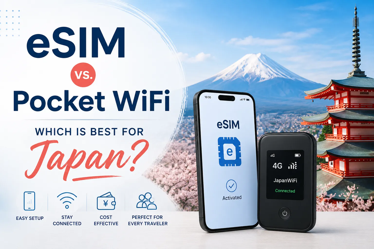 eSIM vs. Pocket WiFi in Japan: The Ultimate Connectivity Guide (2026)